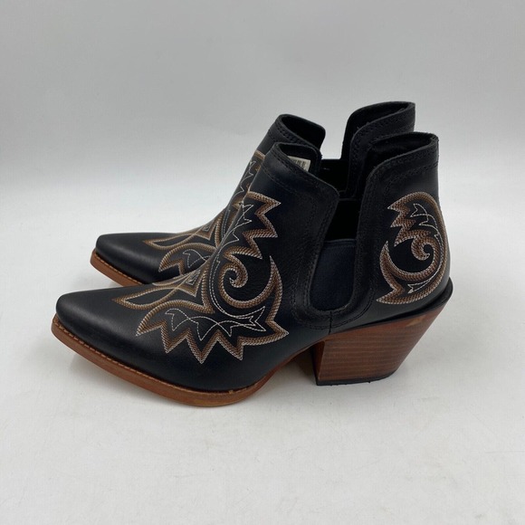 Durango womens MISMATCH 8M & 8.5M crush black snip toe cowboy boots - Picture 1 of 10